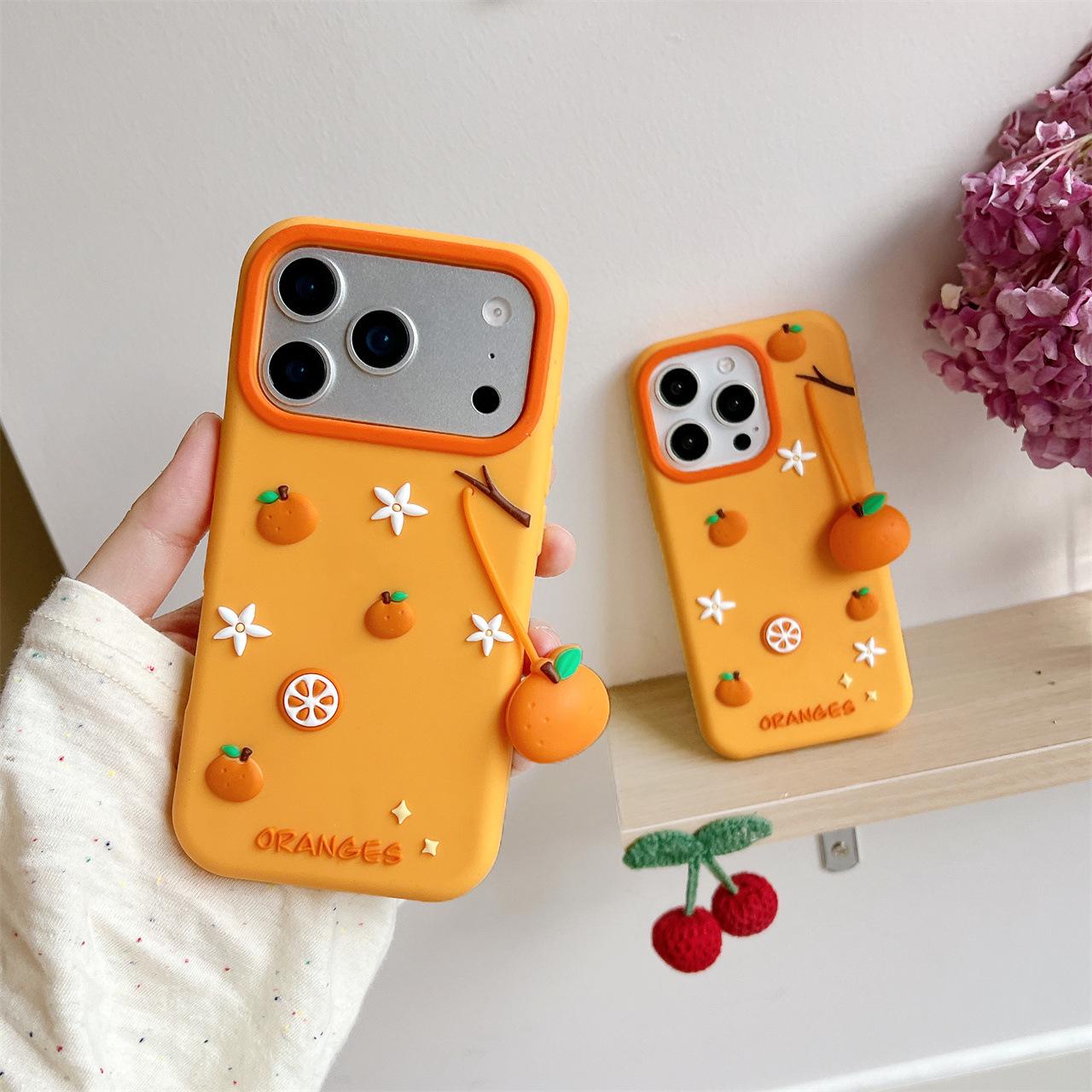 

New Year Fortune & Prosperity Pendant Case for Apple 17 Pro, Starry Sky Orange - iPhone 13/14 Compatible iPhone 12 Pro Max