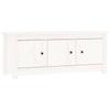 Maison Exclusive - Armoire à chaussures Blanc 110x38x45,5 cm Bois de pin massif