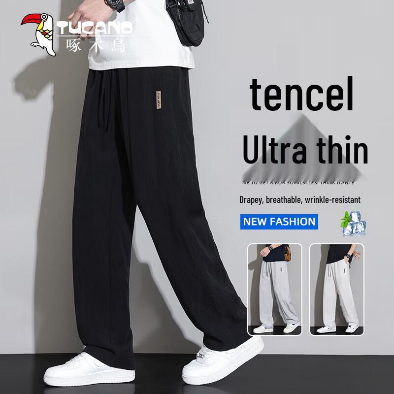 TUCANO Men s Lyocell Linen Blend Casual Pants L