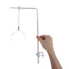 2 pièces Support de Lumière pour Aquarium Étagère pour Lampe d'Aquarium Aluminium Hauteur Réglable Réservoir sans Bordure Eau Salée Eau Douce Installation Facile Nouveau