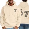 Men's Printed Hooded Long Sleeved Sweatshirt For Casual Sports Comfort
