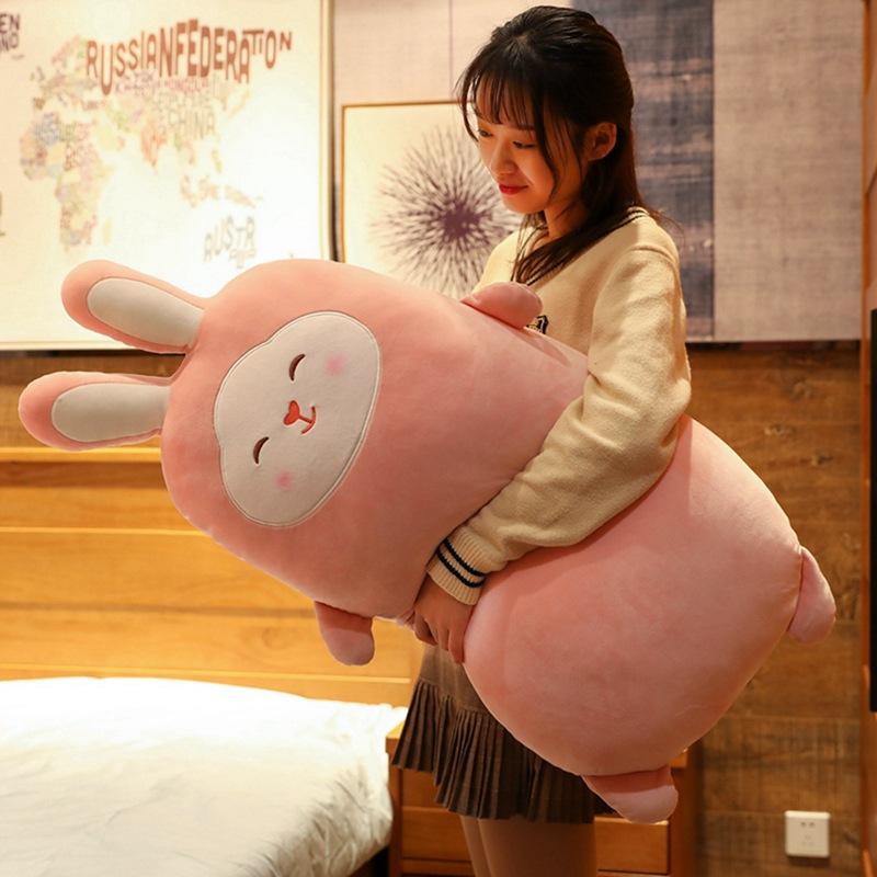 New Cute Cherry Blossom Rabbit Doll Plush Toy Large Rabbit Doll 55cm（0.4kg）