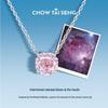Chow Tai Seng Rose Nebula S925 Silver Collarbone Chain Necklace