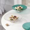 Zhinianhua European Glass Footed Fruit Bowl Set (2-Piece)