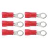 100PCS Red Color Ring Insulated Electrical Wire Terminals Copper Wire Connector Wire Connections