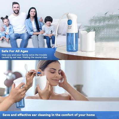 Manual Ear Cleaning Flusher Effective Earwax Remover System Irrigation Flushing