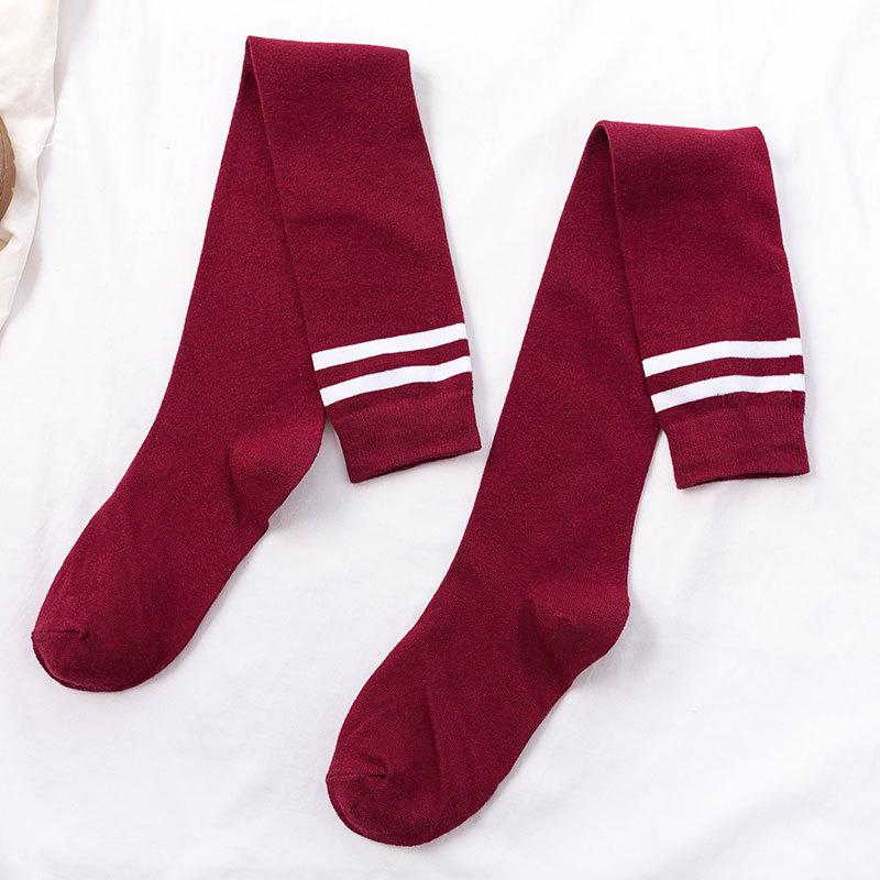 Women's Over-the-Knee Socks: College Style Japanese/Korean Mid-Calf Long Socks for Spring and Autumn