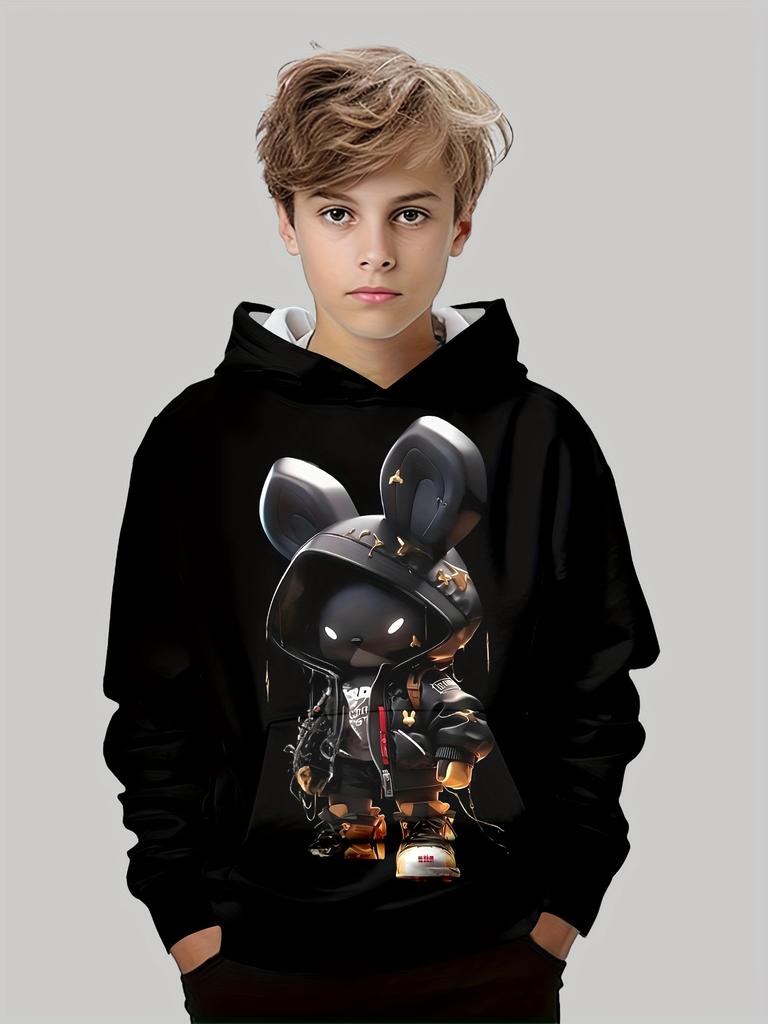 Kids Clothes Boys Hoodies Long Sleeve 3D Print Children Spring Fall Clothes Casual Stylish Outdoor Boys Clothing Pullover Tops