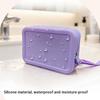 Makeup Bag Silicone Travel Organizer Bag Large Capacity Portable Key Pouch
