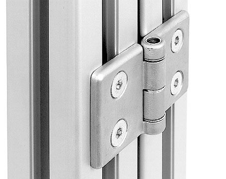 SYNRISE Aluminum Profile Countersunk Hinge Install Parts 6063 Zinc Alloy Hinges for Doors and Windows
