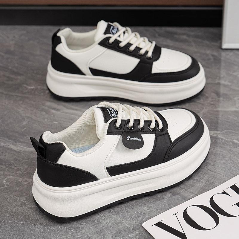 Platform women's net shoes 2026 spring student breathable leisure sports ins board shoes