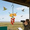 Metal Hummingbird Feeder Hanging Hook Pet Food Storage Rack Fruit Bird Feeder  Yard Porch