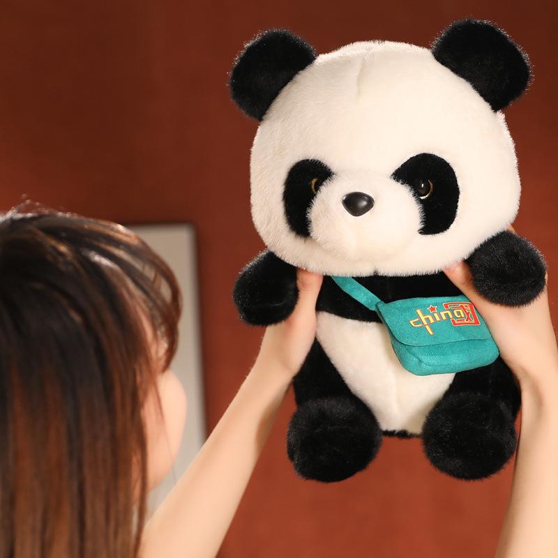 Simulated Giant Panda Doll Bear Plush Toy Backpack Doll Sleeping Pillow Doll Girl Birthday Gift