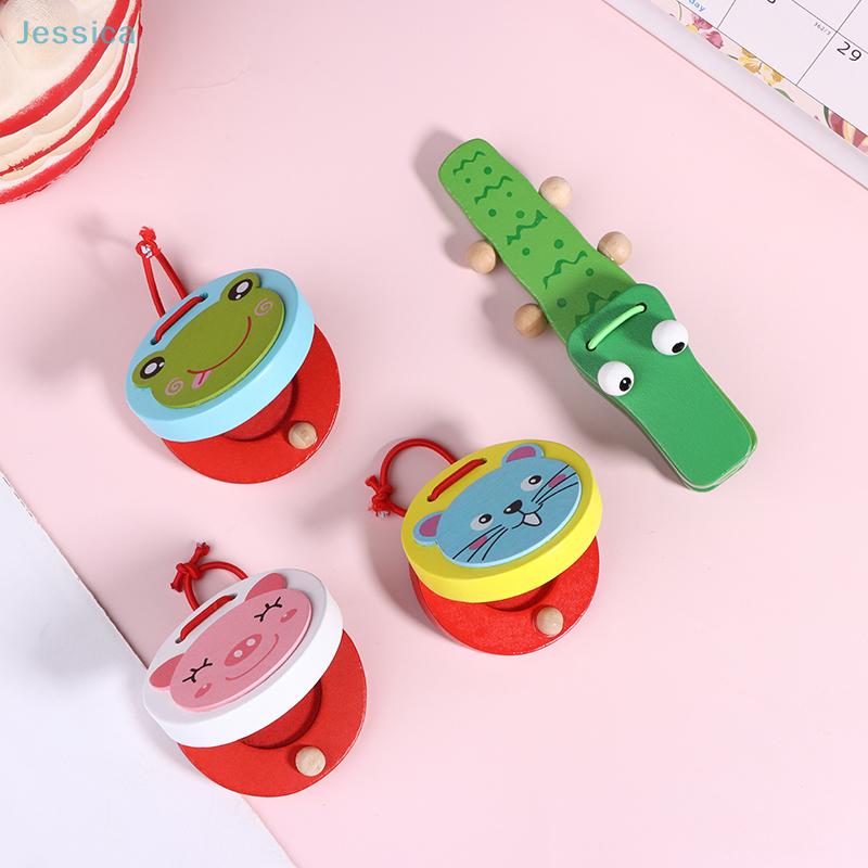 Wooden Clapper Educational Toy For Early Learning, Cartoon Musical Instrument For Children Ages 3-7