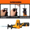 Reciprocating Saw 12V 0-2200SPM Stepless Control 2200mAh Rechargeable Battery