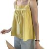 Women's Plus Size Cotton Linen Embroidered Camisole Vest - Spring/Summer Loose Base Layer Top