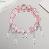Korean Colorful Butterfly Bracelets Bead Tassel Bracelet For Women Fashion Sweet Versatile Accessory Wedding Birthday Jewelry
