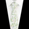 New Cotton Floral Tie For Men Women Soft Gentle Elegant Flower Necktie White Blue Yellow Narrow Skinny Wedding Party Accessories