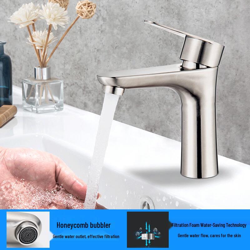 Baoguwei 304 SS Hot & Cold Basin Faucet
