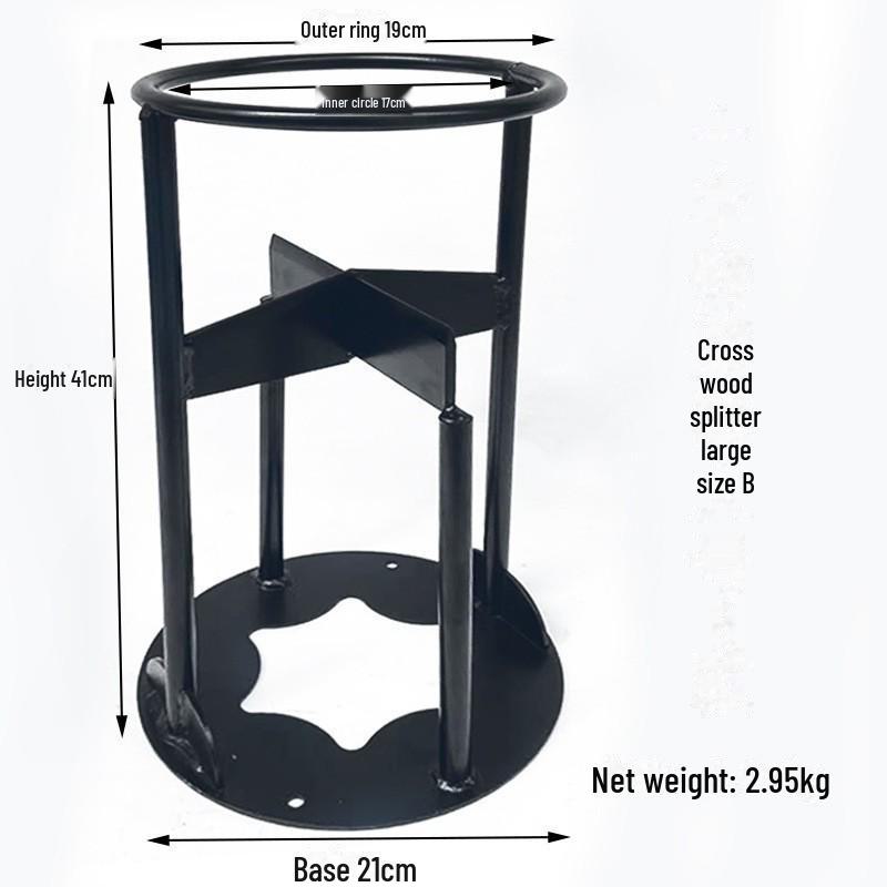 Manganese Steel Manual Firewood Splitter: Outdoor/Household Firewood Chopping Tool