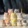 Cute Stress Relief Toy With Flocking Surface Cat Pinching Toy  for Adults Kids