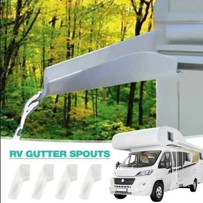2 Peças Calha de Teto para RV Calhas de Teto para RV Mini Calhas para Gazebo Borda de Gotejamento do Teto do RV Extensor de Calha Guias Afastam a Água da Chuva