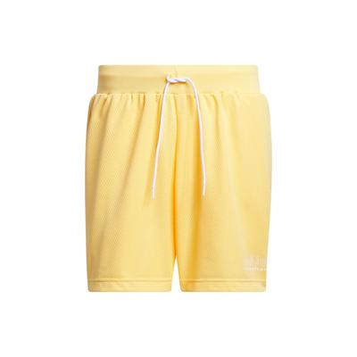Select Shorts Letter Logo Print Drawstring Straight Leg Basketball Sports Shorts Men Shorts Bright-Yellow IR9262