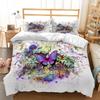 3D Butterfly Themed Bedding Set with Colorful Wing Pillowcases and Duvet Covers 2 or 3 Pieces AU180 * 210 Full Size Home Decoration
