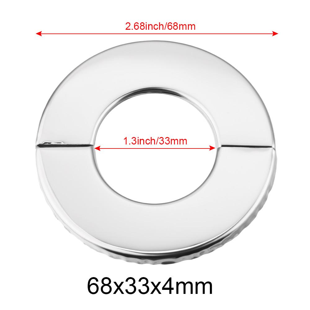 1PC Self-Adhesive Stainless Steel Faucet Decorative Cover Shower Chrome Finish Water Pipe Wall Covers Bathroom Accessories