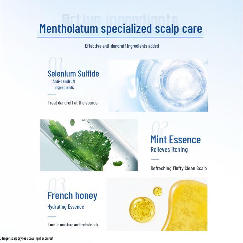 Mentholatum Selenium Sulfide Anti-Dandruff Moisturizing Shampoo