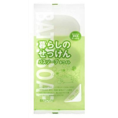 Muilas Living Bath Soap White 135g x 3 vnt. pakuotė - Natūralus, švelnus odos valymas