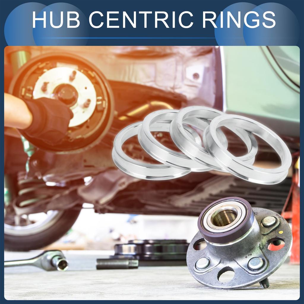 INFINAUTO Hub Centric Rings 56.1mm Inner To 66.6mm OD Car Wheel Hub Rings Aluminum Alloy 4pcs