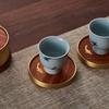 Wooden Coaster  6 Pcs Heat Resistant Non Slip Tea Cup Mat Decor Round Drink Coasters for Kitchen Table Coffee Office Home