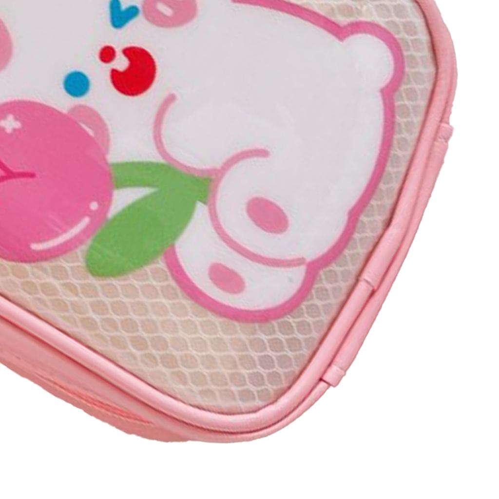 Cartoon Pencil Case Cute Pattern PVC Transparent Multi Layer Storage Waterproof Pencil Pouch Box Org
