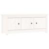 VidaXL Shoe Cabinet White 110x38x45.5 Cm Solid Pine Wood 814600