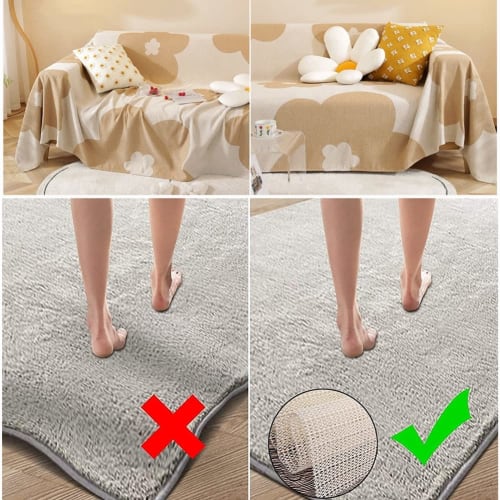 Non-slip Mattress Sheet, 1.5 x 1m, Carpet, Rug, Tatami Mat, Free Cut, Large Size, Tablecloth, Non-Slip Mat, Rug, Non-Slip Net, Anti-Slip Mat, Prevents