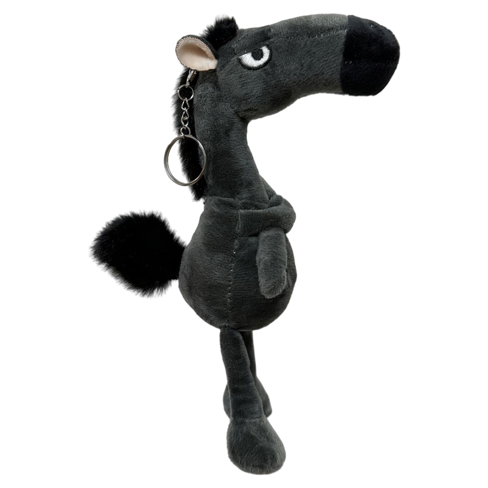 

Horse Plush Keychain Lucky Mascot Lovely Arrogance Pony Keychain Doll Lightweight Cute Animal Key Ring Decor New Year Party Gift