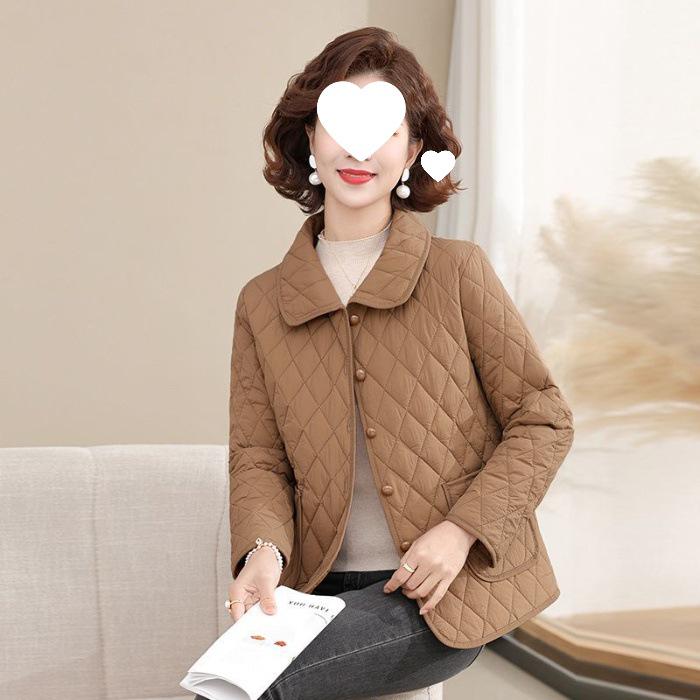 Autumn/Winter 2025 Lightweight Inner Wear Cotton Jacket for Middle-aged & Elderly Women