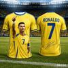 Ronaldo Football Jersey For Kids And Adults New Fan Commemorative Soccer Shirt Breathable Quick Dry Training Kids Tee