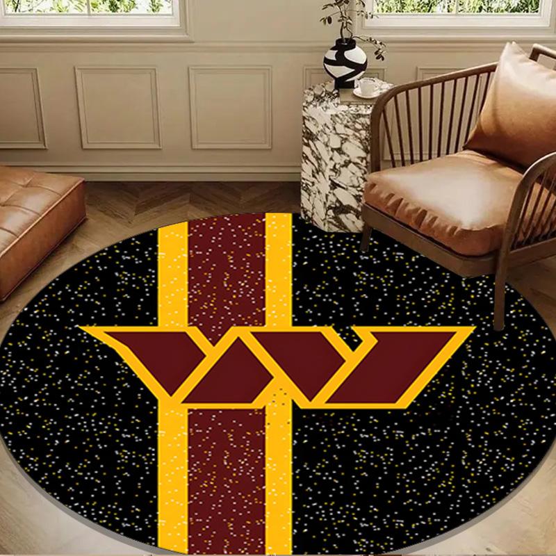 Redskins Football Club Design Round mat, Anti-slip Circle Carpet Chair rug For livingroom,Bedroom, doormat home decor Gift Christmas Gifts