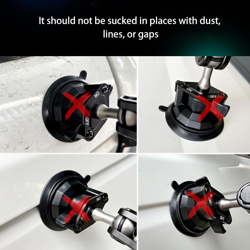 LANPARTE SC-B2 Saugfußbasis mit Kugel für Fahrzeugwindschutzscheiben