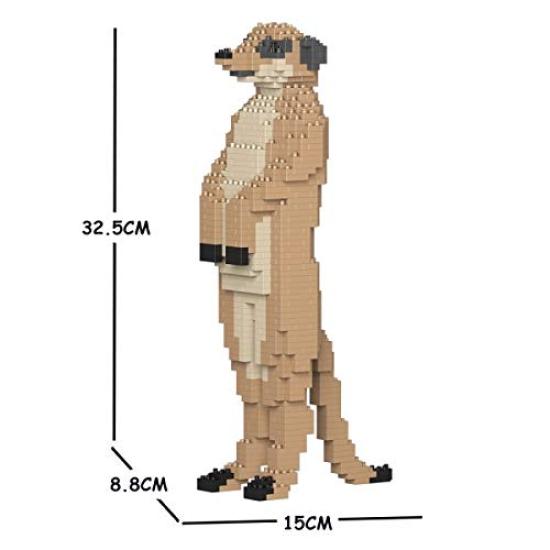 Block Toy That Allows You To Create Realistic Animal Meerkat with an Adorable 15 X X Height Durable Blocks Fixed with For 3D Interior Accessories That