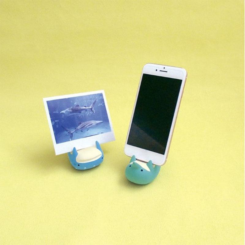 Desktop Phone Holder Cute Odorless Stable Small Resin Cellphone Stand for Tablet Home Office