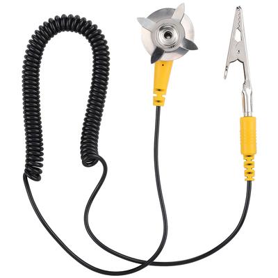 Anti Static Ground Cable PVC PU Material Anti Static Electricity Wire with Crocodile Clip