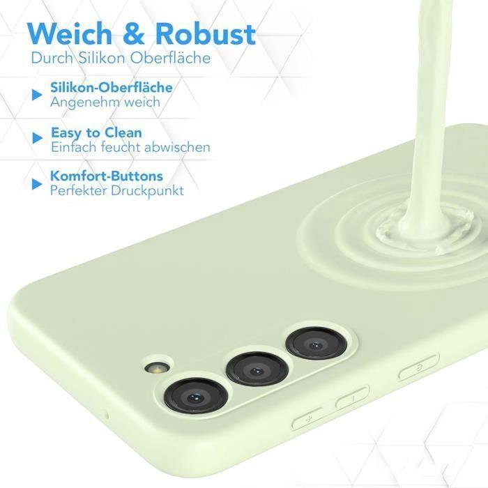 Protective Case - BOOLING - for Samsung Galaxy S24 - Silicone - Green - Ultra Slim