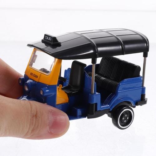 LEDMOMO Miniature Tricycle Model, Vintage Retro Car Desktop Decoration, Made of Alloy and Plastic, 8.0*5.6*3.7cm, Perfect for Home and Office