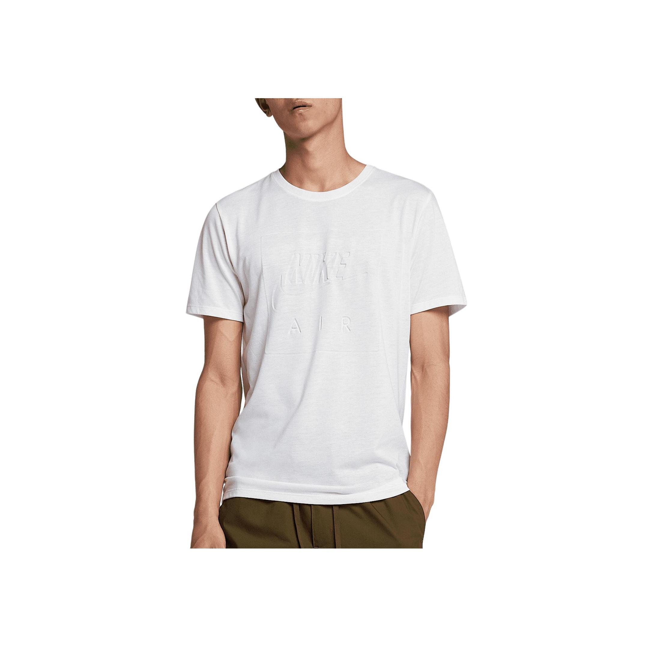 Nike Simple Lightweight Round Neck Soft Short Sleeve T-Shirt Men Tops White 927399-100 2XL