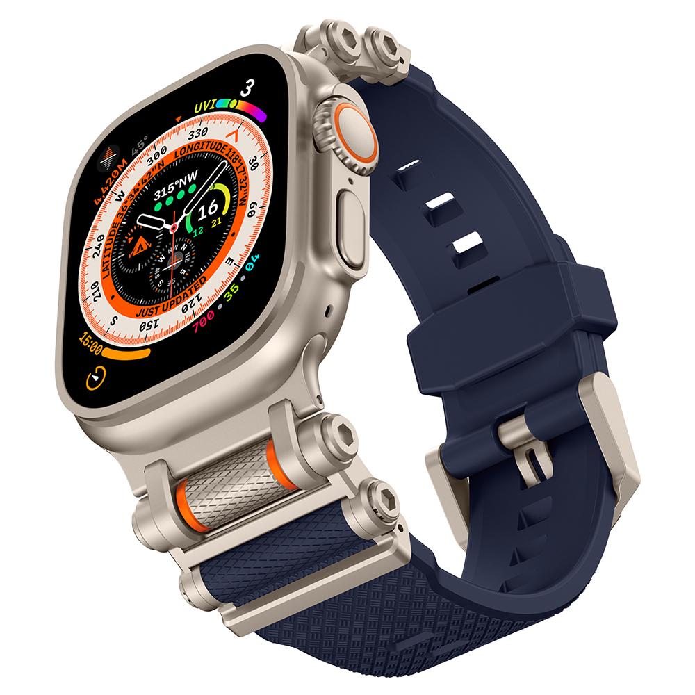 Rubber Sports Strap for Apple Watch Ultra 3 49mm Series 11 10 46mm Silicone Metal Bracelet for iWatch 9 8 7 6 SE 44MM 45MM Band