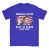 Fashion Rest In Peace Charlie Kirk American Flag TShirts for Men Round Collar Cotton T Shirts Short Sleeve Tee Shirt Adult Tops