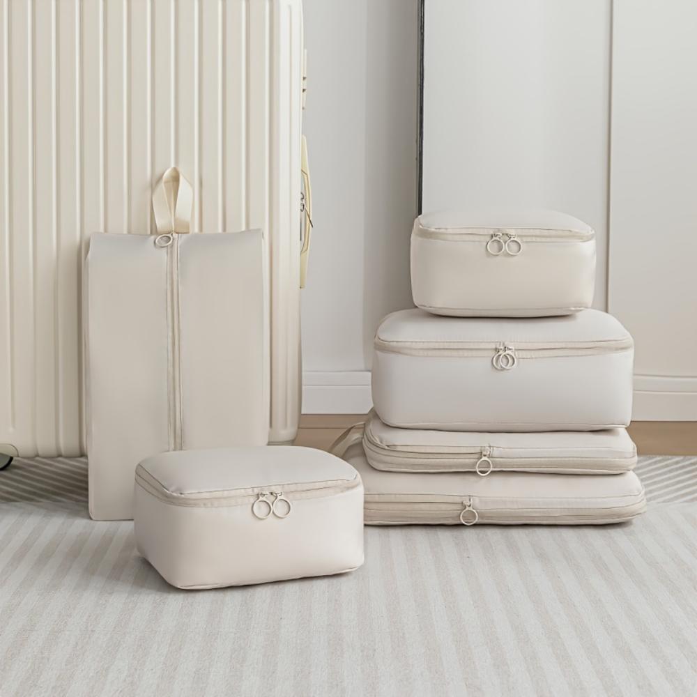 6-Piece Compressible Luggage Organizing Bag, Travel Storage Cube, Business Travel Clothing Sorting Bag
